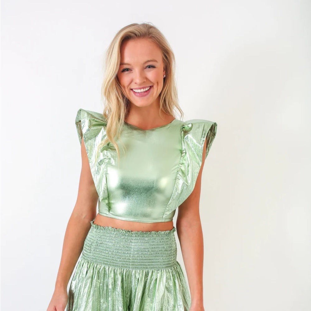 ISO KOCH METALLIC MINT TOP